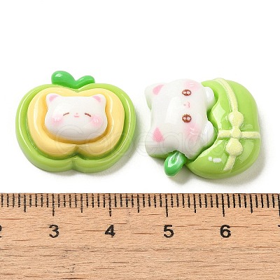 Opaque Resin Decoden Cat Cabochons RESI-R448-04-1