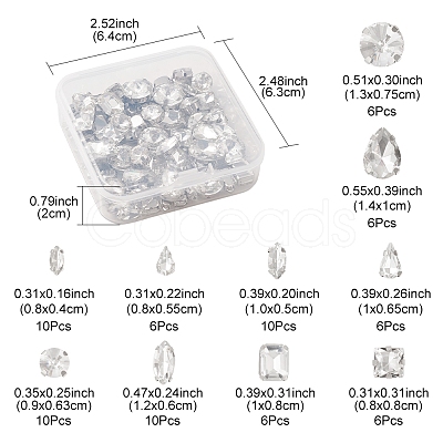 10 Style Sew on Rhinestone RGLA-FS0001-14-1