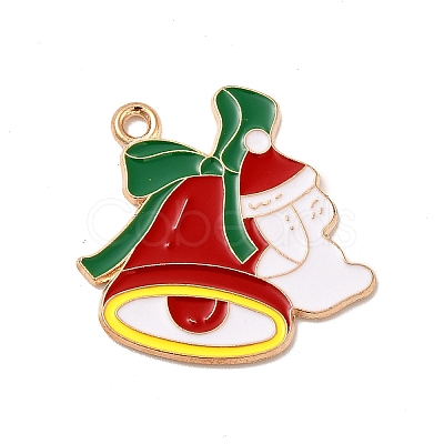 Christmas Theme Alloy Enamel Pendants ENAM-C010-01F-1