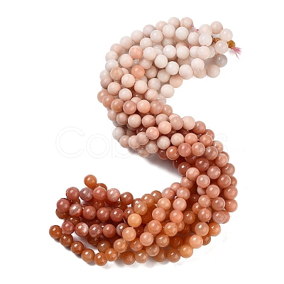 Natural Pink Aventurine Beads Strands G-B095-A02-03-1