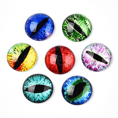 Glass Cabochons GGLA-T004-02-1