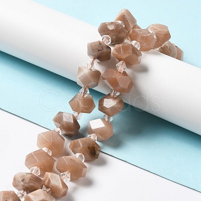 Natural Sunstone Beads Strands G-B027-A03-1