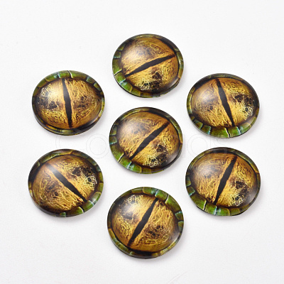 Glass Cabochons GLAA-WH0015-22D-06-1