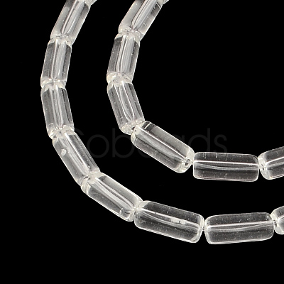 Transparent Glass Bead Strands X-GLAA-R162-10x4-09-1