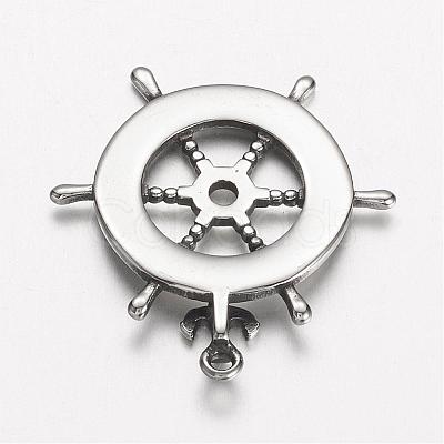 304 Stainless Steel Pendants STAS-D166-29AS-1