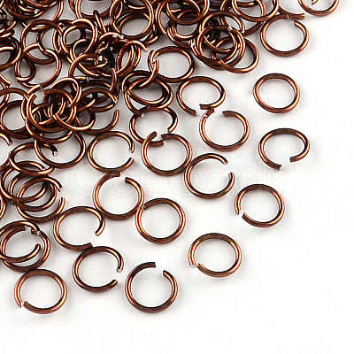 Aluminum Wire Open Jump Rings X-ALUM-R005-0.8x6-18-1