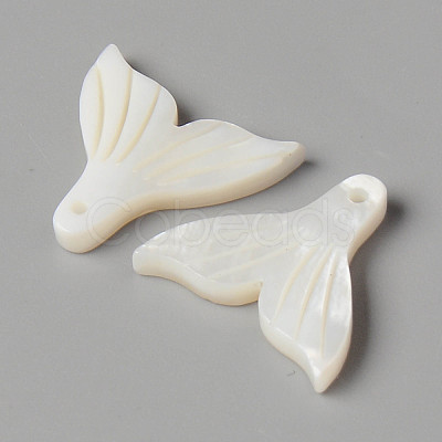 Natural Freshwater Shell Pendants X-SHEL-N026-83-1