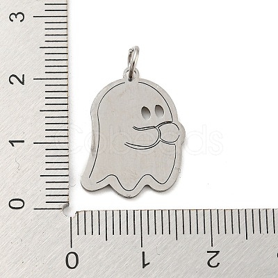 Non-Tarnish Halloween Laser Cut 304 Stainless Steel Pendant STAS-H184-14BP-1