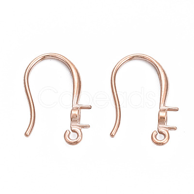 316 Surgical Stainless Steel Hook with Rhinestone Settings and Horizontal Loop STAS-N092-134RG-1