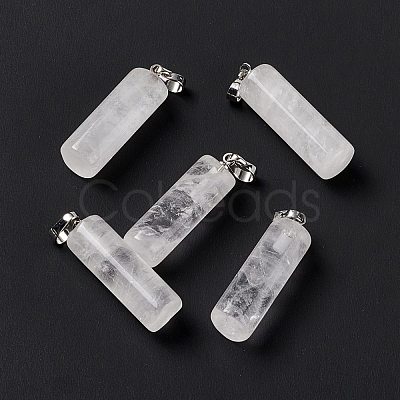 Natural Quartz Crystal Pendants G-E135-02P-10-1