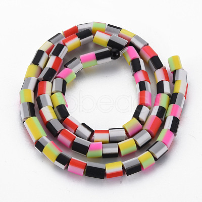 Handmade Polymer Clay Bead Strands X-CLAY-N011-050B-03-1