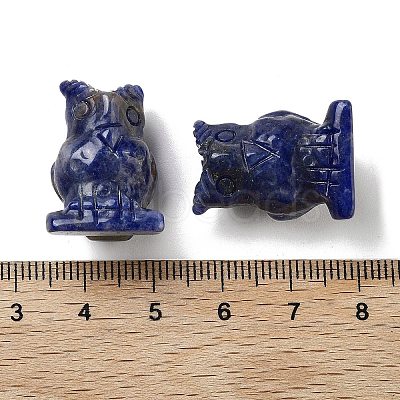 Natural Sodalite Carved Figurines DJEW-L023-G12-1