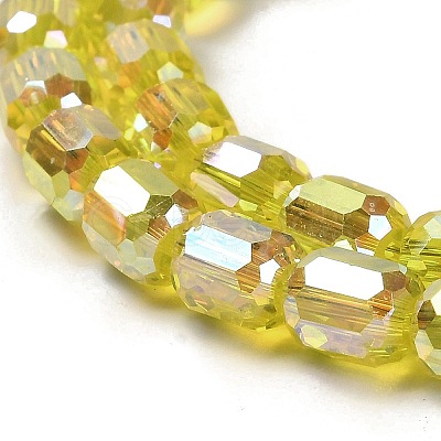 Electroplate Glass Beads Strands EGLA-D030-19B-1