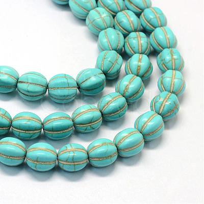 Synthetic Turquoise Gemstone Bead Strands TURQ-S282-20-1