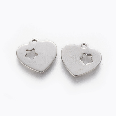 Non-Tarnish 201 Stainless Steel Charms STAS-L233-038P-1