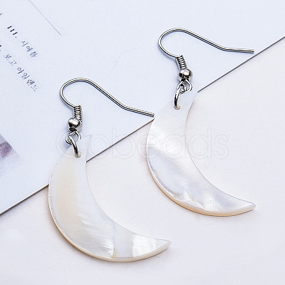 Natural Texture Shell Earrings IS3498-4-1