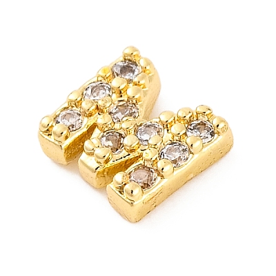 Rack Plating Brass Micro Pave Cubic Zirconia Cabochons KK-F874-04G-M-1