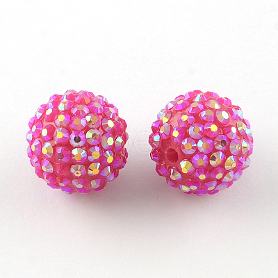 AB-Color Resin Rhinestone Beads RESI-S315-18x20-09-1