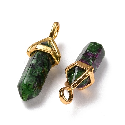 Natural Ruby in Zoisite Pointed Pendants G-K329-47G-1