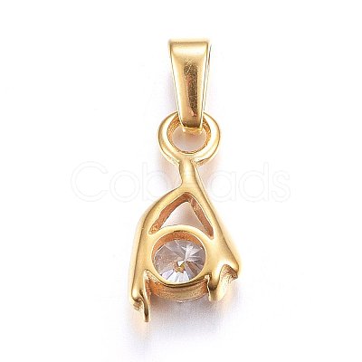 304 Stainless Steel Pendants STAS-P216-48G-1