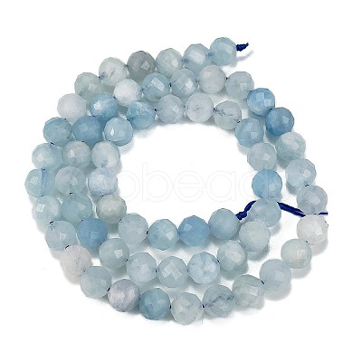 Natural Aquamarine Beads Strands G-L587-A02-04-1