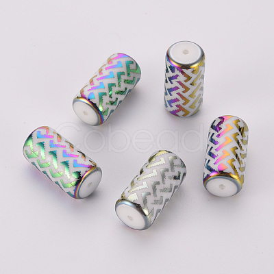 Electroplate Glass Beads EGLA-T009-19F-1