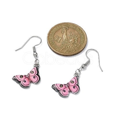 Alloy Enamel Dangle Earrings EJEW-JE05450-1