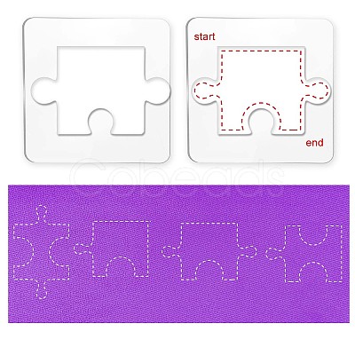 Acrylic Earring Handwork Template TOOL-WH0152-026-1