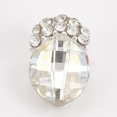 Alloy Rhinestone Cabochons MRMJ-T014-06A-1