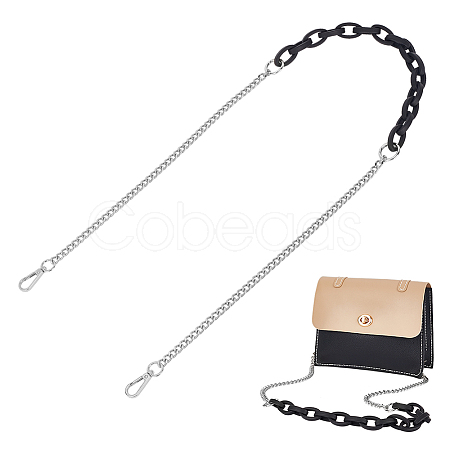 Acrylic & Iron Chain Bag Straps FIND-WH0111-378P-1