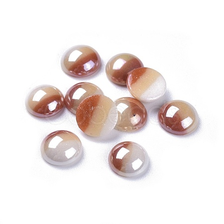 Opaque Glass Cabochons GGLA-S038-12K-8mm-1