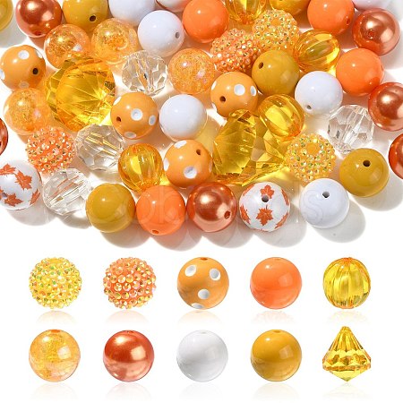 Opaque Acrylic Beads Set MACR-CJC0001-13B-04-1