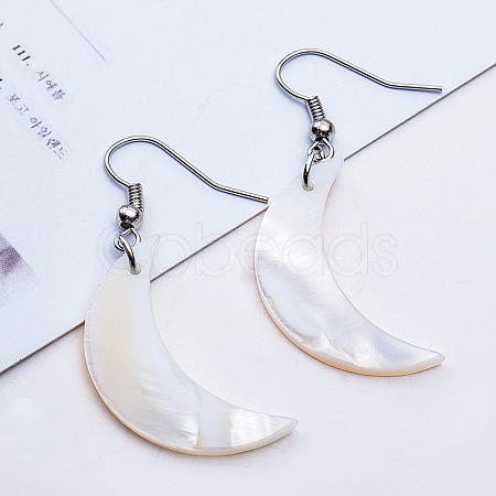 Natural Texture Shell Earrings IS3498-4-1