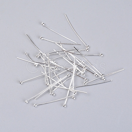 Brass Ball Head Pins KK-WH0043-03C-02-1