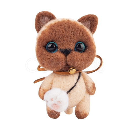 Cat Keychain Needle Felting Kit DIY-P062-02-1