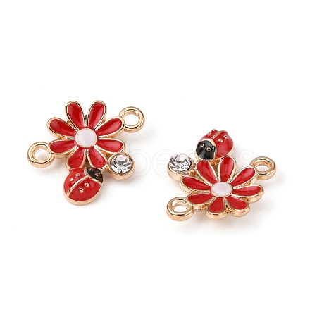 Zinc Alloy Enamel Connector Charms FIND-TAC0009-23KCG-02-1