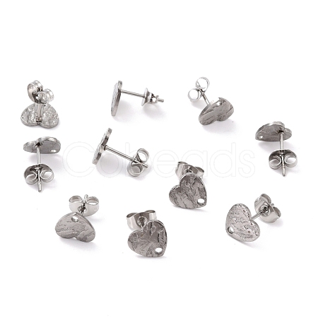 Non-Tarnish 304 Stainless Steel Stud Earring Findings STAS-I183-05A-P-1