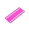 Plastic Embroidery Thread Plate, Cross Stitch Threading Board Tools, Rectangle, Magenta, 19.3x7.9x0.1cm