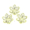 Transparent Acrylic Beads, Flower, Light Khaki, 23.5x21x6.5mm, Hole: 2mm, 462pcs/500g