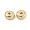 CCB Plastic Spacer Beads, Flat Round, Golden, 6x2.8mm, Hole: 1.4mm