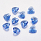 Faceted Glass Rhinestone Charms, Imitation Austrian Crystal, Heart, Sapphire, 8x8x4mm, Hole: 0.8mm