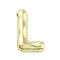 Rack Plating Brass Pendants, Long-Lasting Plated, Real 18K Gold Plated, Letter L, 21x13x5.5mm, hole: 2.5x3mm