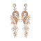 Sparkling Diamond Earrings for Women - Elegant and Chic Statement Jewelry, Clear, size 1