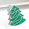 Christmas Glitter Acrylic Claw Hair Clips, for Women Girl, Christmas Tree, 38x43mm