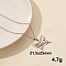 304 Stainless Steel Butterfly Pendant Necklaces, Chain Chain Necklaces