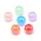 AB Colour Imitation Jelly Acrylic Beads, Round, Mixed Color, 14mm, Hole: 2mm, about 320pcs/500g