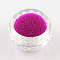 Transparent DIY 3D Nail Art Decoration Mini Glass Beads, Tiny Caviar Nail Beads, Medium Violet Red, 0.6~0.8mm, about 450g/bag