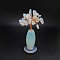 Natural Opalite Vase Gravel Fortune Tree Mini Home Creative Office Decoration Crafts Small Ornaments, 85x30mm