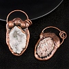 Natural Druzy Agate Pendants PW-WGF8F92-01-2