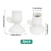 Gorgecraft Creative Goblet Shape Porcelain Candle Holder AJEW-GF0006-85B-2